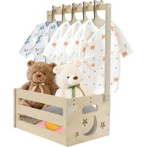 Baby Shower Crate Baby Shower Basket with Portable Handle Storage Crate